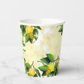 Lemon Citrus Fruit Lemoncello Pappbecher (Links)
