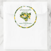 Lemon Citrus Fruit Lemoncello Runder Aufkleber (Tasche)