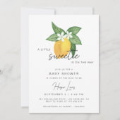 Lemon Citrus Fruit Summer Baby Dusche Einladung (Vorderseite)