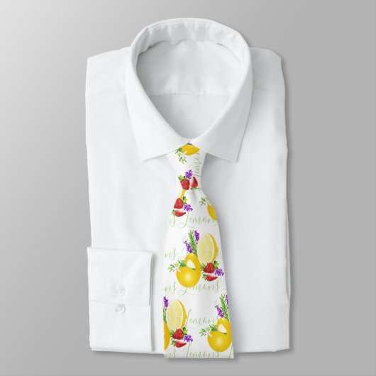 Lemon Citrus Fruit Summer Krawatte (Gebunden)