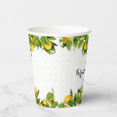 Lemon Citrus Garden Pappbecher (Rechts)
