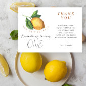 Lemon Citrus Geburtstagsparty danke