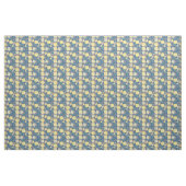 Lemon Citrus Gray Floral Stoff (Fat Quarter (45,7 x 55,9 cm))