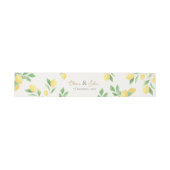 Lemon Citrus Green Wedding Invitation Belly Band (Flach)
