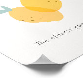 Lemon Citrus Guess How Many Candies In Jar Game Poster (Ecke)