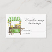 Lemon citrus - Guess how many lemon drops Begleitkarte (Vorderseite)