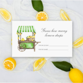 Lemon citrus - Guess how many lemon drops Begleitkarte