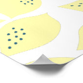 Lemon Citrus Guest Book Sign Poster (Ecke)