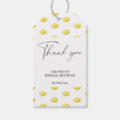 Lemon Citrus - Hochzeit Danke Geschenkanhänger (Vorderseite)