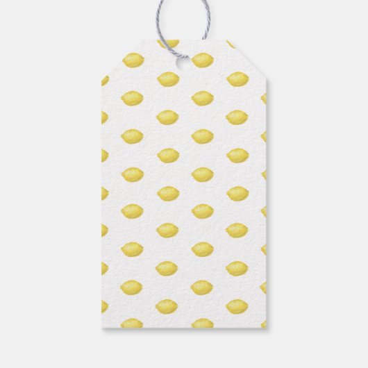 Lemon Citrus - Hochzeit Danke Geschenkanhänger (Rückseite)