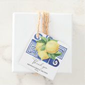 Lemon Citrus - Hochzeit Danke Geschenkanhänger (Beispiel)