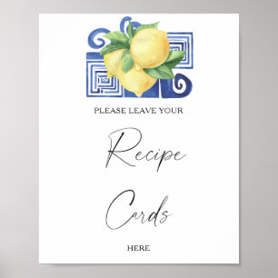 Lemon Citrus - Ihre Kochkarte hier Poster
