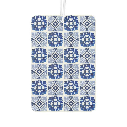 Lemon Citrus Italienisches Mittelmeer Fliesen Must Autolufterfrischer (Rückseite)