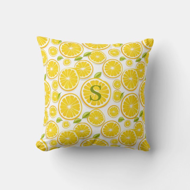 Lemon Citrus Kissen (Vorderseite)