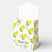 Lemon Citrus Leaf Muster Baby Dusche Geschenkboxen Geschenkschachtel (Geöffnet)