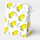 Lemon Citrus Leaf Muster Baby Dusche Geschenkboxen Geschenkschachtel (Rückseite)