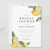 Lemon Citrus Main Squeeze Brautparty Einladung (Vorderseite)