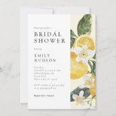 Lemon Citrus Main Squeeze Brautparty Einladung (Vorderseite)