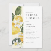 Lemon Citrus Main Squeeze Brautparty Einladung (Vorderseite)