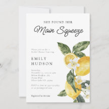 Lemon Citrus Main Squeeze Brautparty