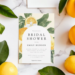 Lemon Citrus Main Squeeze Brautparty Einladung