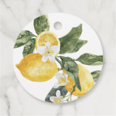 Lemon Citrus Main Squeeze Brautparty Geschenkanhänger (Rückseite)