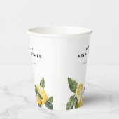 Lemon Citrus Main Squeeze Brautparty Pappbecher (Rechts)