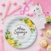 Lemon Citrus Main Squeeze Brautparty Pappteller (Party)