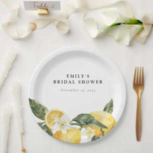 Lemon Citrus Main Squeeze Brautparty Pappteller