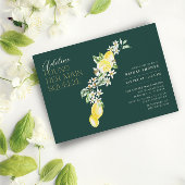 Lemon Citrus Main Squeeze Green Brautparty Einladung
