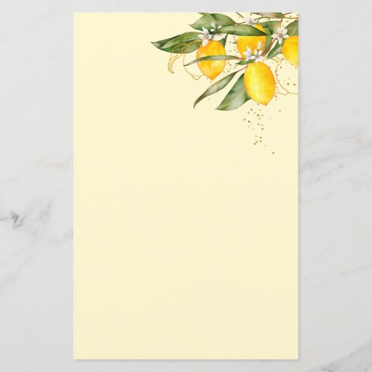 Lemon Citrus Mama oder Vater Baby Showspiel (Rückseite)