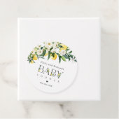 Lemon Citrus Mediterrane Babydusche Gefallen Geschenkanhänger (Beispiel)