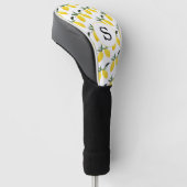 Lemon Citrus Monogram Golf Headcover (angewinkelt)