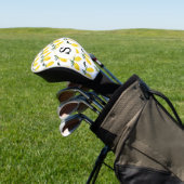 Lemon Citrus Monogram Golf Headcover (In SItu)