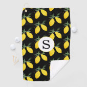 Lemon Citrus Monogram Golfhandtuch (Insitu)