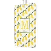 Lemon Citrus Monogram Name Autolufterfrischer (Links)
