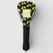 Lemon Citrus Monogram Name Golf Headcover (Vorderseite)