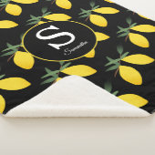 Lemon Citrus Monogram Sherpadecke (3/4)