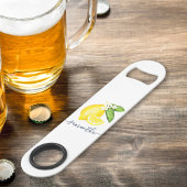 Lemon Citrus Monogram White Speed Flaschenöffner