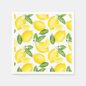 Lemon Citrus Muster Serviette (Vorderseite)