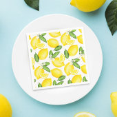 Lemon Citrus Muster Serviette