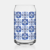 Lemon Citrus Navy Blue Italian Mediterranean Dosenglas (Rückseite)