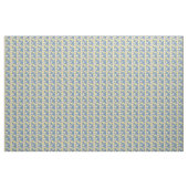 Lemon Citrus Periwinkle Floral Stoff (Yard (91,4 cm))