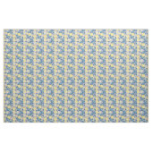 Lemon Citrus Periwinkle Floral Stoff (Fat Quarter (45,7 x 55,9 cm))