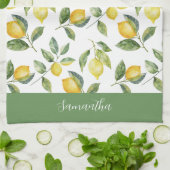 Lemon Citrus Personalisiert Geschirrtuch (Gefaltet)