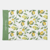 Lemon Citrus Personalisiert Geschirrtuch (Horizontal)