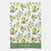 Lemon Citrus Personalisiert Geschirrtuch (Vertikal)