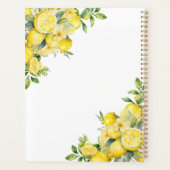 Lemon Citrus Personalisiert Planer (Rückseite)