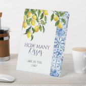 Lemon Citrus Positano Blue Tiles wie viele Kisses Sockelschild (In SItu)