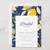 Lemon Citrus Positano Brautparty Einladung (Vorderseite)